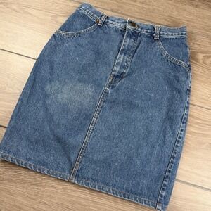 Gap‎ Women Denim Skirt Vintage High Waist Cotton Blue 13/14